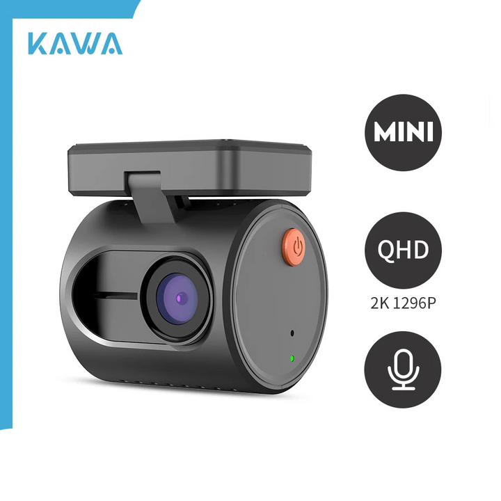 Dashcam KAWA Mini 3 – Caméra Voiture 2K avec Wi-Fi, Vision Nocturne & Commande Vocale
